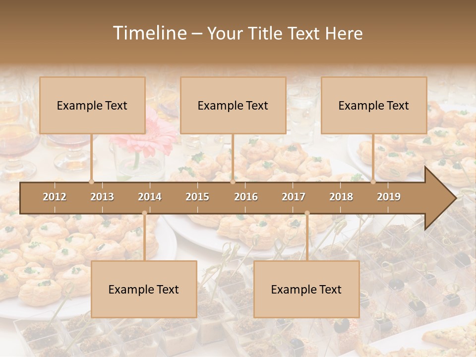 A Table Topped With Lots Of Desserts And Wine Glasses PowerPoint Template
