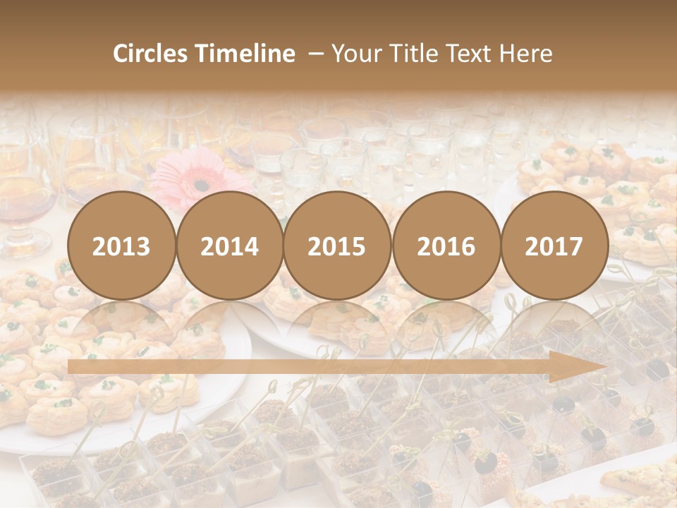 A Table Topped With Lots Of Desserts And Wine Glasses PowerPoint Template