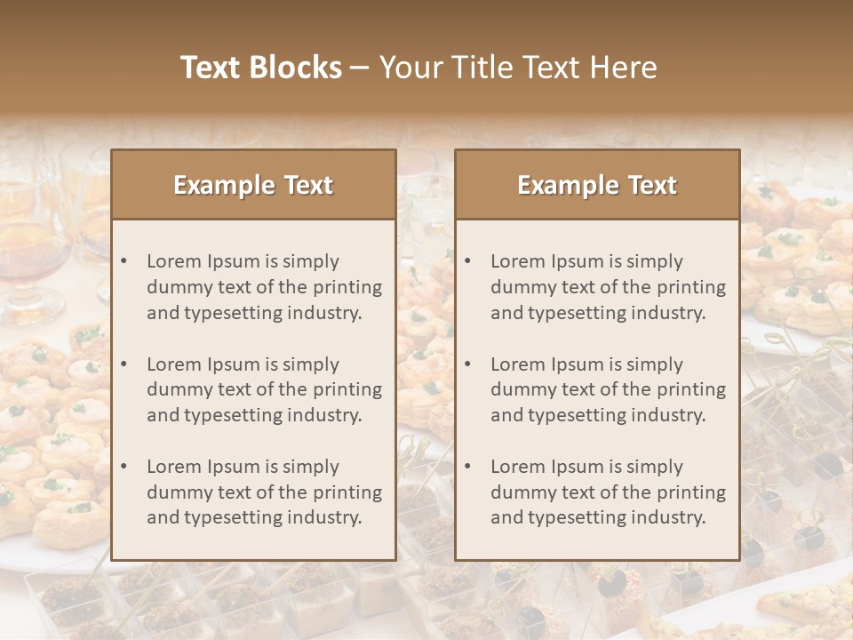 A Table Topped With Lots Of Desserts And Wine Glasses PowerPoint Template