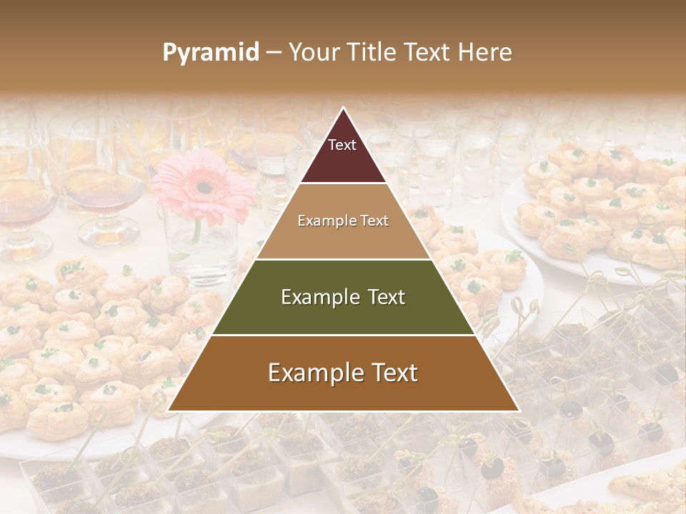 A Table Topped With Lots Of Desserts And Wine Glasses PowerPoint Template