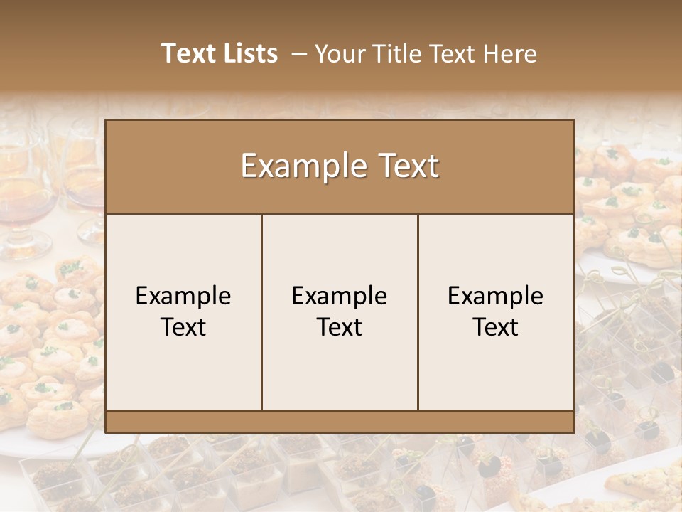 A Table Topped With Lots Of Desserts And Wine Glasses PowerPoint Template