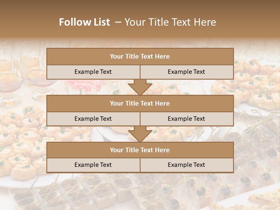 A Table Topped With Lots Of Desserts And Wine Glasses PowerPoint Template