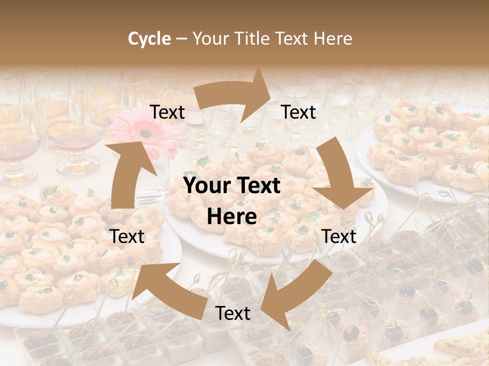 A Table Topped With Lots Of Desserts And Wine Glasses PowerPoint Template