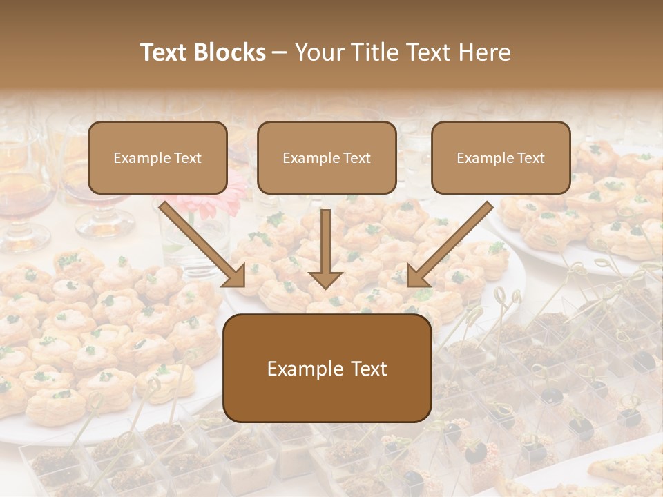 A Table Topped With Lots Of Desserts And Wine Glasses PowerPoint Template