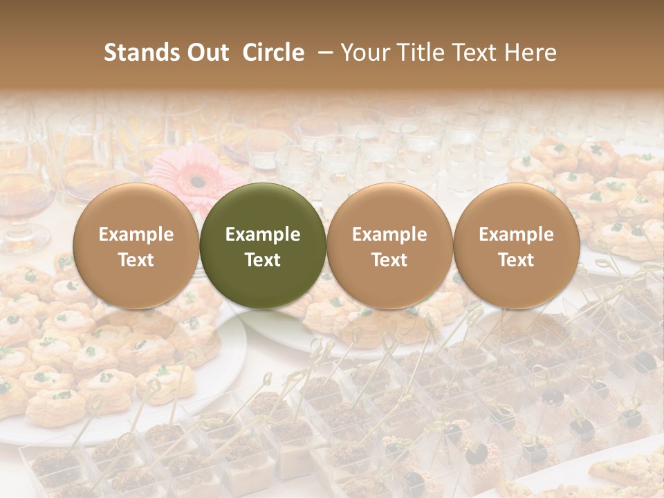 A Table Topped With Lots Of Desserts And Wine Glasses PowerPoint Template