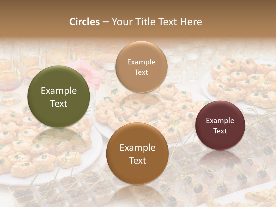 A Table Topped With Lots Of Desserts And Wine Glasses PowerPoint Template