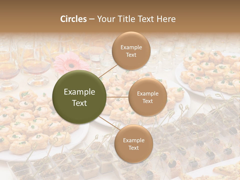 A Table Topped With Lots Of Desserts And Wine Glasses PowerPoint Template