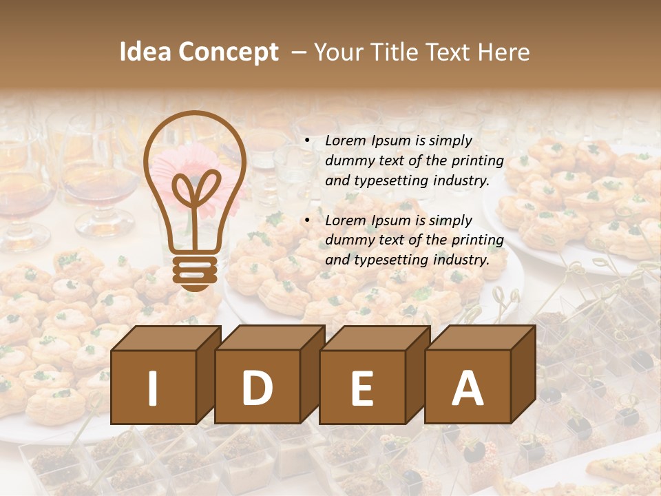 A Table Topped With Lots Of Desserts And Wine Glasses PowerPoint Template