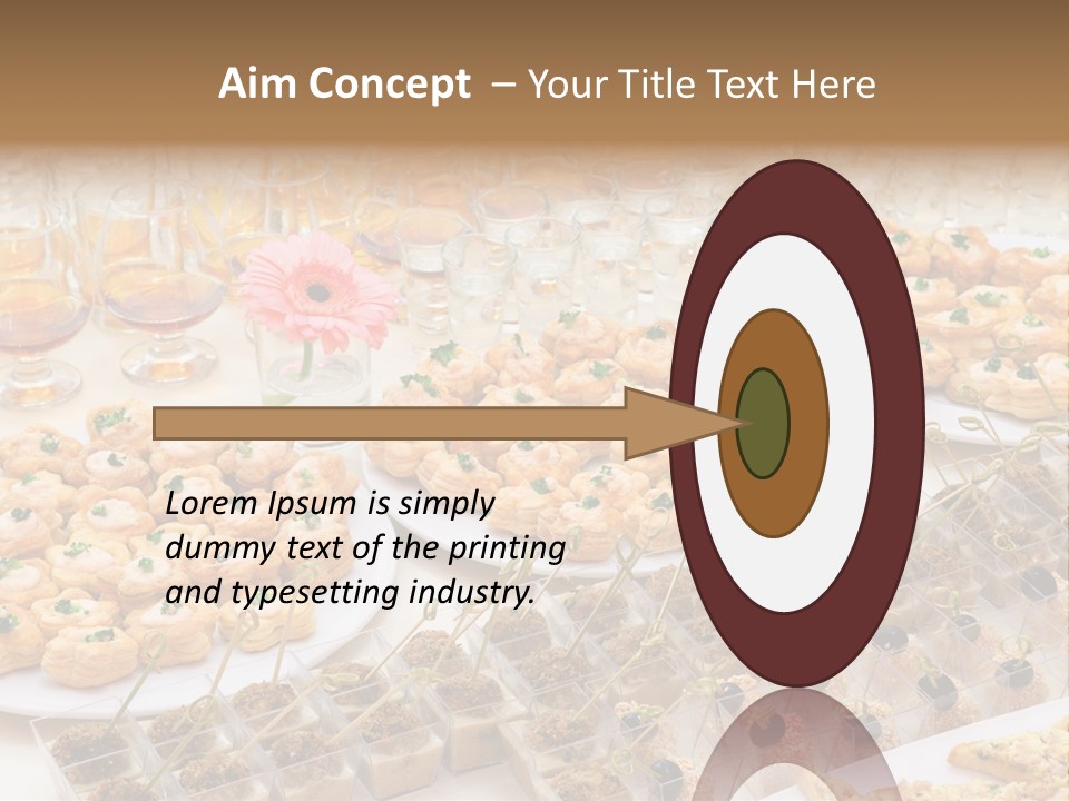 A Table Topped With Lots Of Desserts And Wine Glasses PowerPoint Template