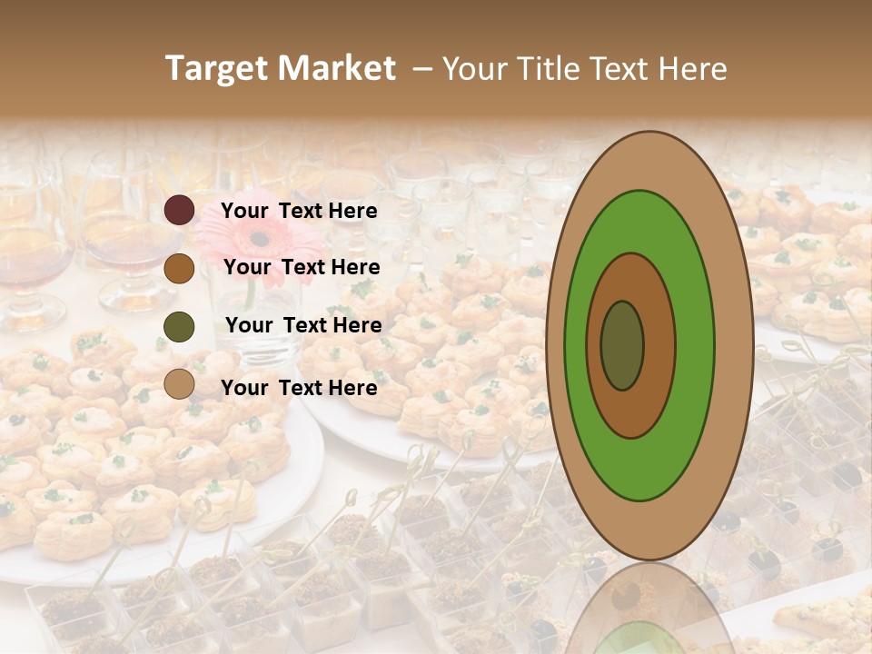 A Table Topped With Lots Of Desserts And Wine Glasses PowerPoint Template