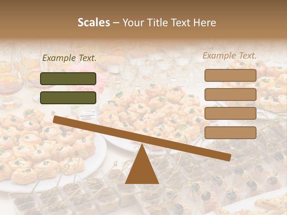 A Table Topped With Lots Of Desserts And Wine Glasses PowerPoint Template