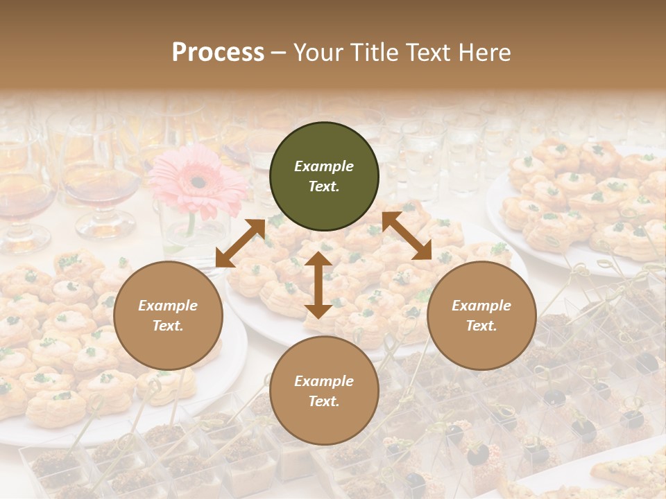 A Table Topped With Lots Of Desserts And Wine Glasses PowerPoint Template
