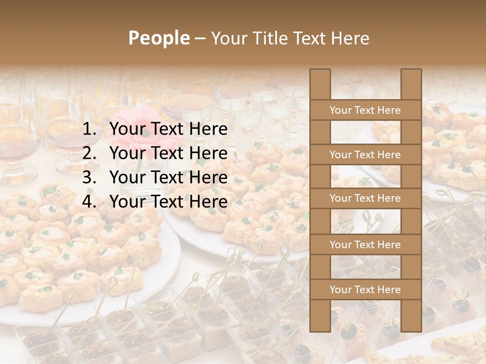 A Table Topped With Lots Of Desserts And Wine Glasses PowerPoint Template