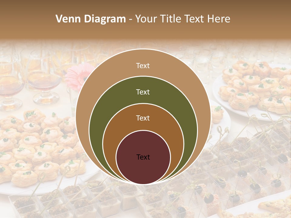 A Table Topped With Lots Of Desserts And Wine Glasses PowerPoint Template