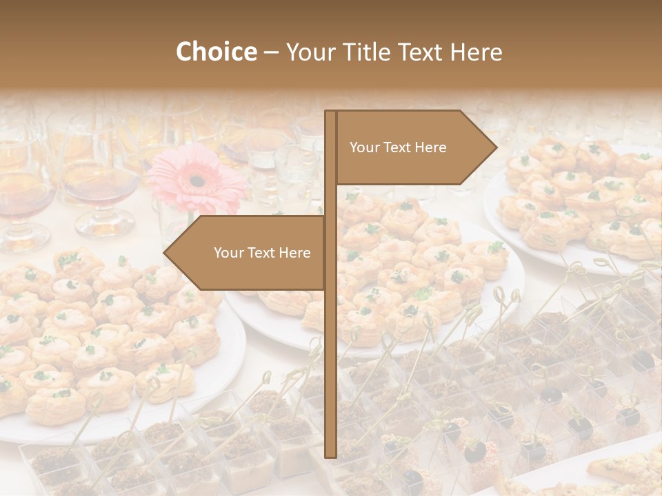 A Table Topped With Lots Of Desserts And Wine Glasses PowerPoint Template