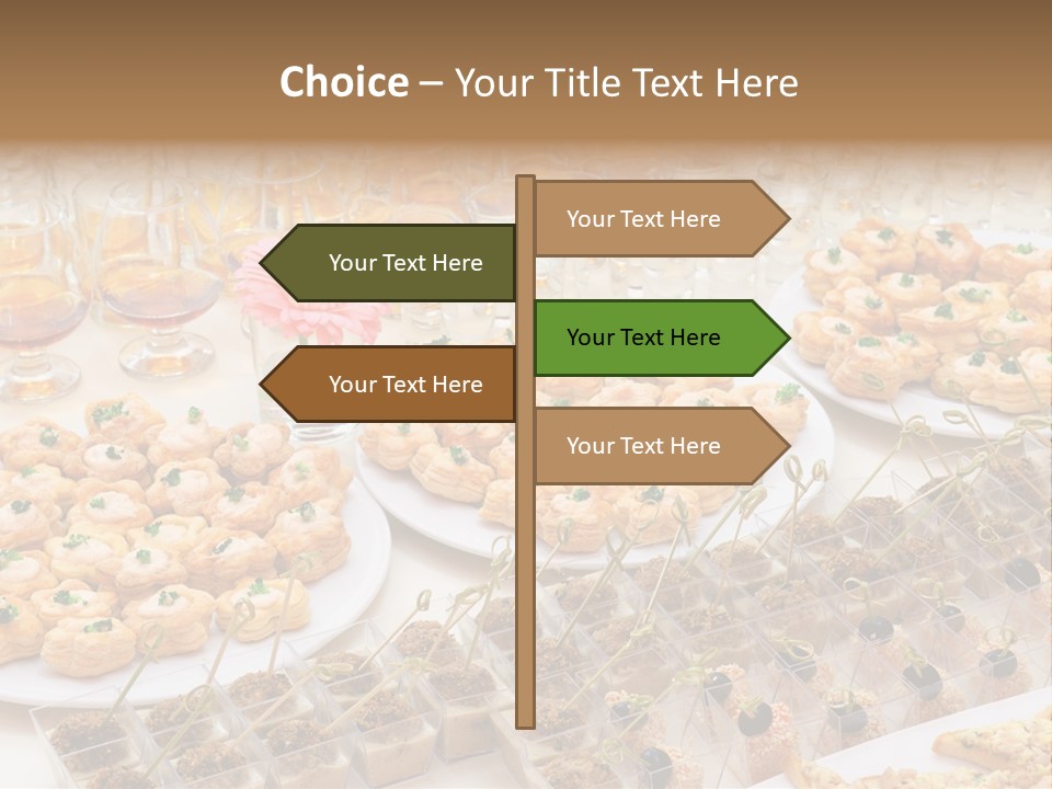 A Table Topped With Lots Of Desserts And Wine Glasses PowerPoint Template