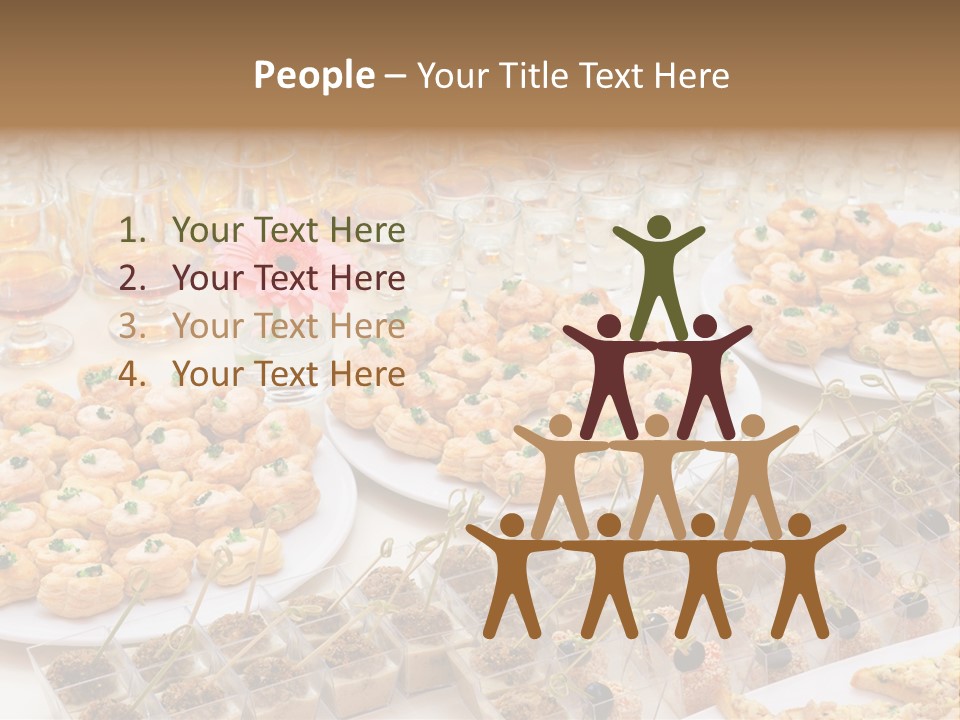 A Table Topped With Lots Of Desserts And Wine Glasses PowerPoint Template