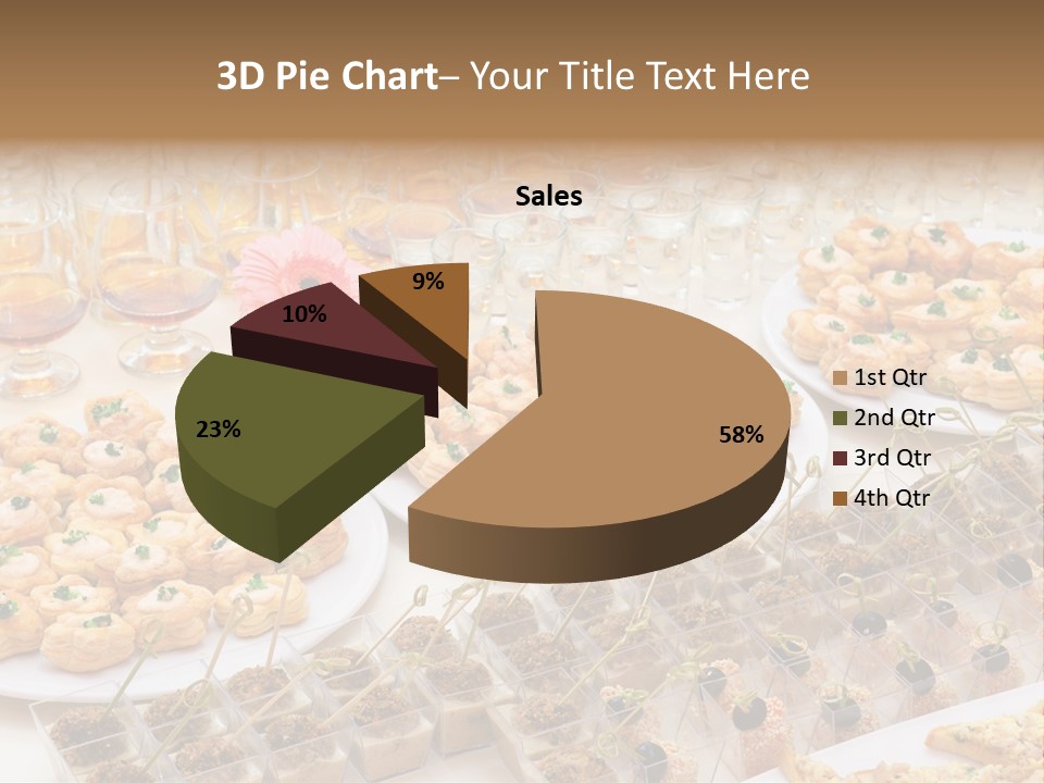 A Table Topped With Lots Of Desserts And Wine Glasses PowerPoint Template
