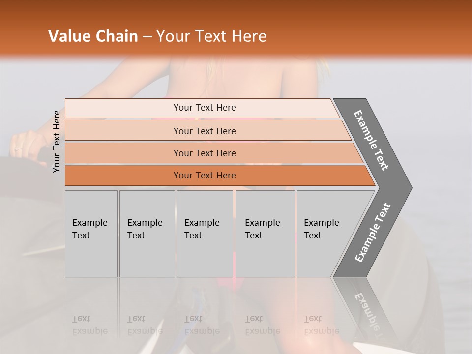 A Woman In A Pink Bikini On A Jet Ski PowerPoint Template