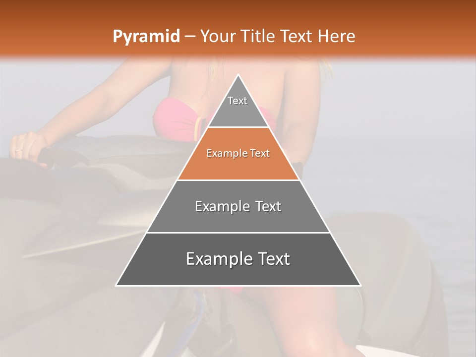 A Woman In A Pink Bikini On A Jet Ski PowerPoint Template