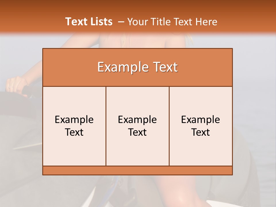 A Woman In A Pink Bikini On A Jet Ski PowerPoint Template