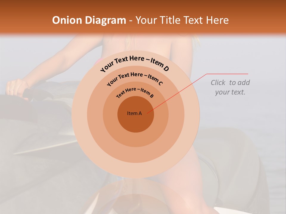 A Woman In A Pink Bikini On A Jet Ski PowerPoint Template