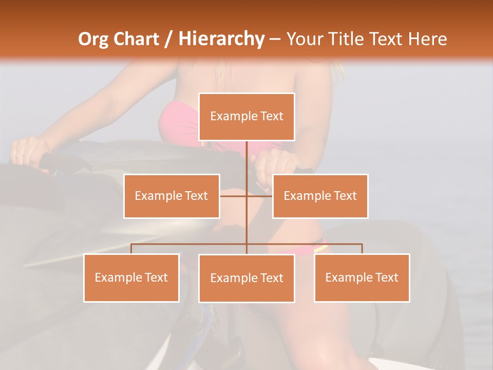 A Woman In A Pink Bikini On A Jet Ski PowerPoint Template