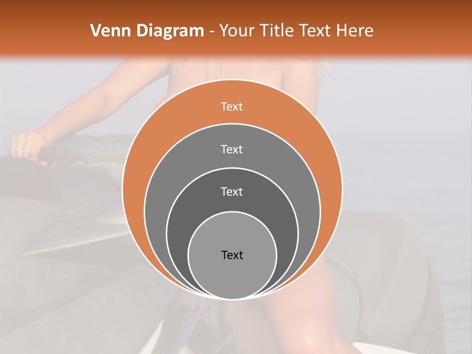 A Woman In A Pink Bikini On A Jet Ski PowerPoint Template