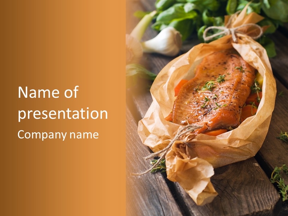 Food Healthy Fish PowerPoint Template