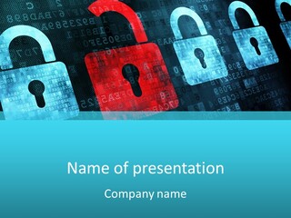 Pad Close Lock PowerPoint Template