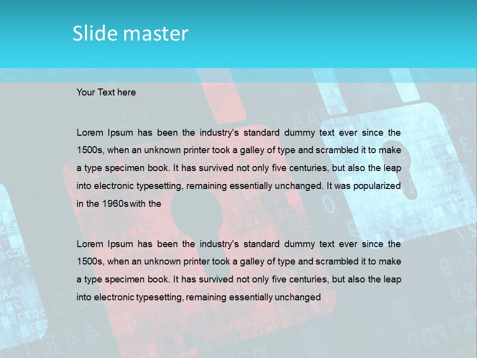 Pad Close Lock PowerPoint Template