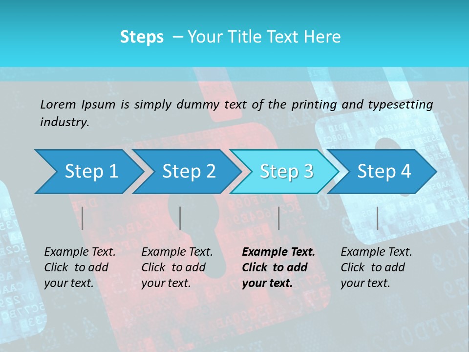 Pad Close Lock PowerPoint Template
