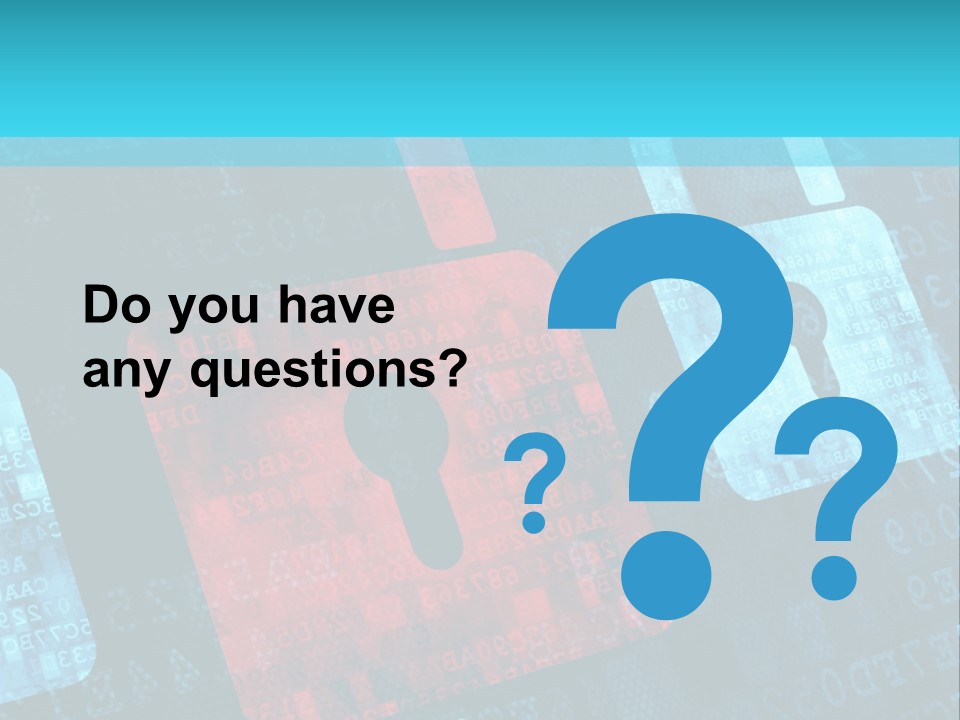 Pad Close Lock PowerPoint Template