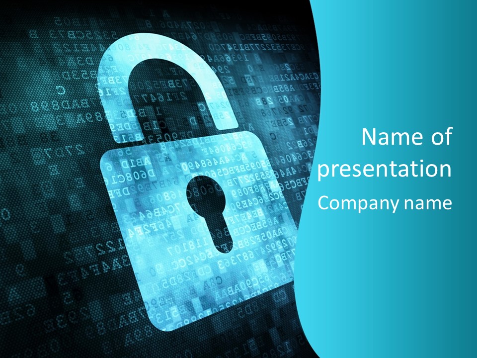 Lock Internet Hack PowerPoint Template