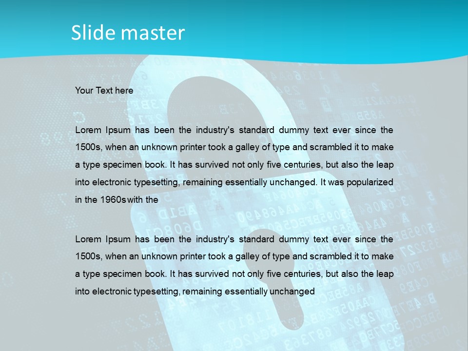 Lock Internet Hack PowerPoint Template