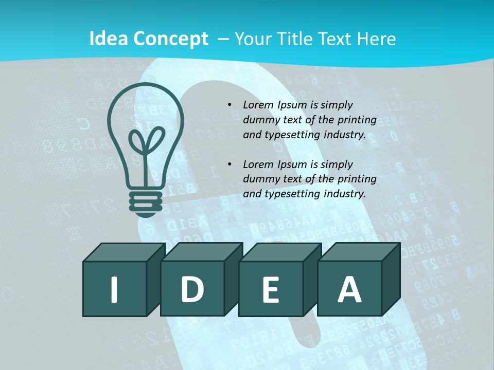 Lock Internet Hack PowerPoint Template