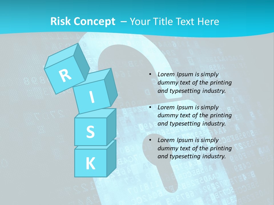 Lock Internet Hack PowerPoint Template