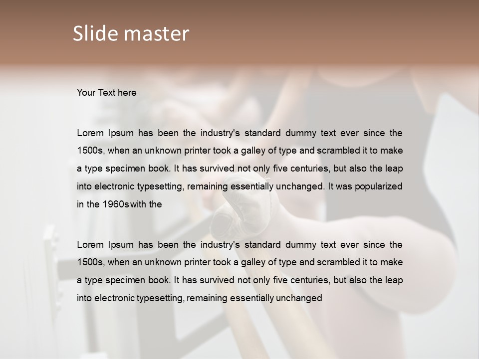 Ballet Shoe Studio Dance Class PowerPoint Template