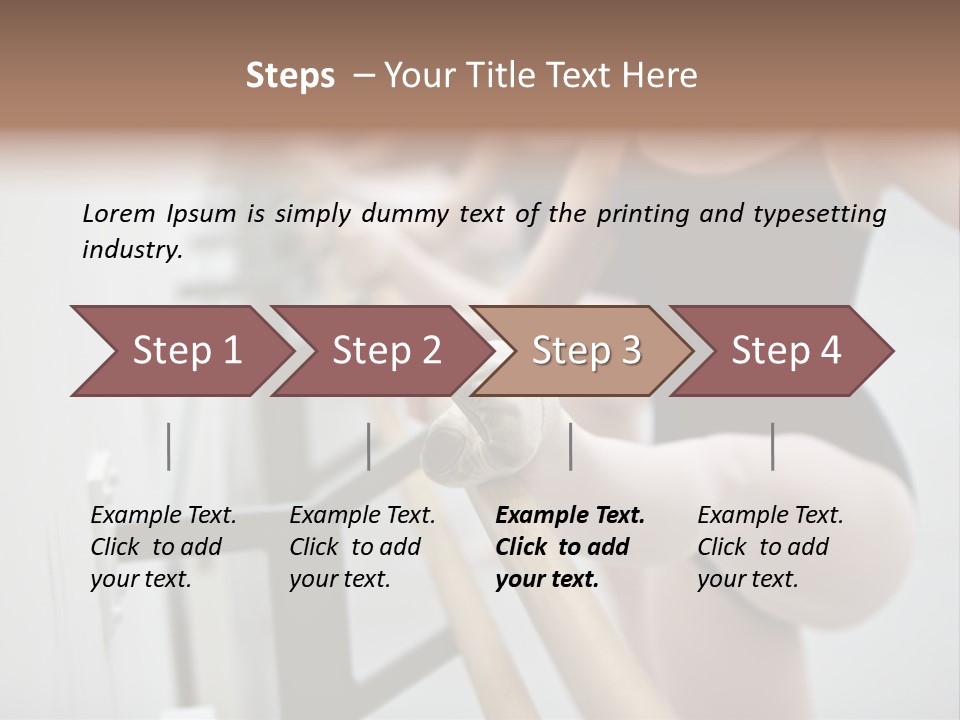 Ballet Shoe Studio Dance Class PowerPoint Template