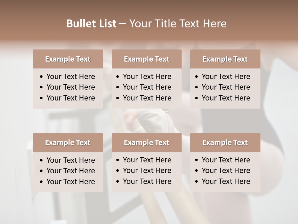 Ballet Shoe Studio Dance Class PowerPoint Template