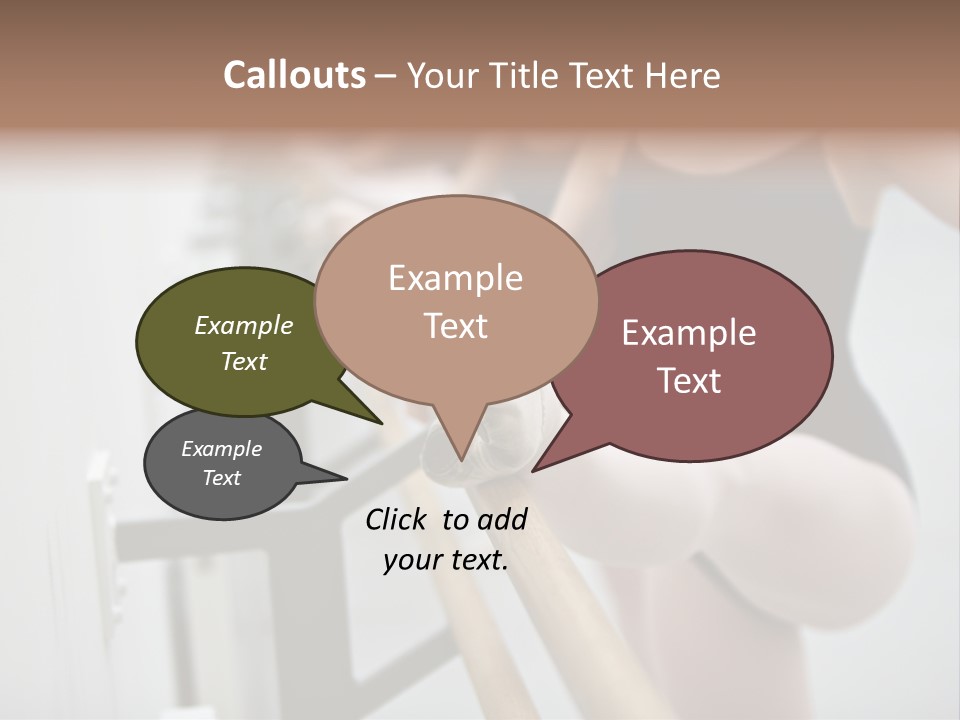 Ballet Shoe Studio Dance Class PowerPoint Template