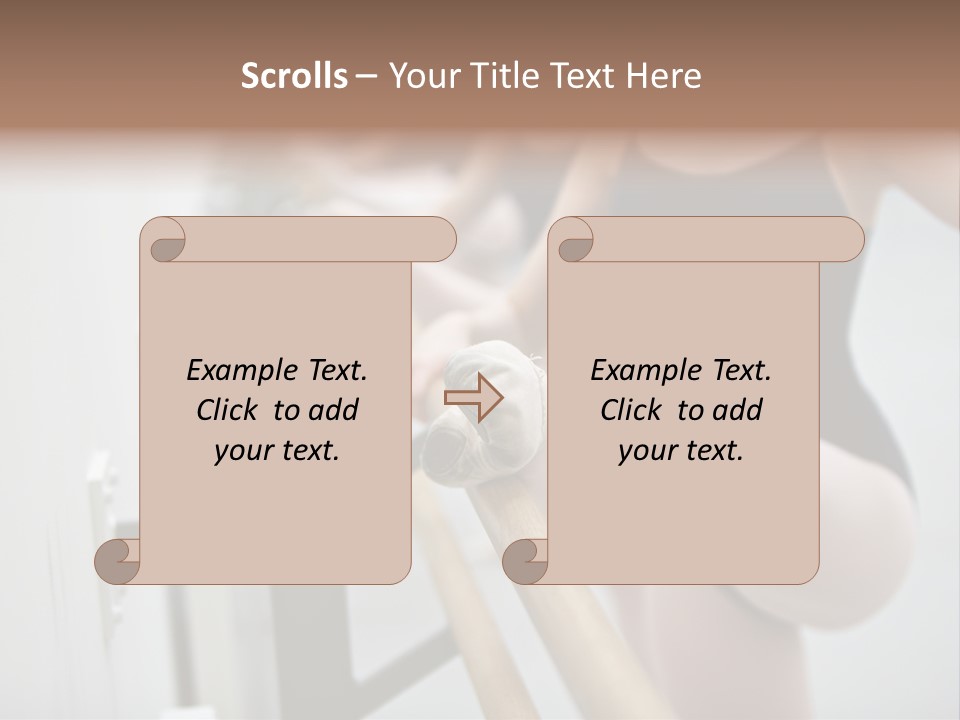Ballet Shoe Studio Dance Class PowerPoint Template