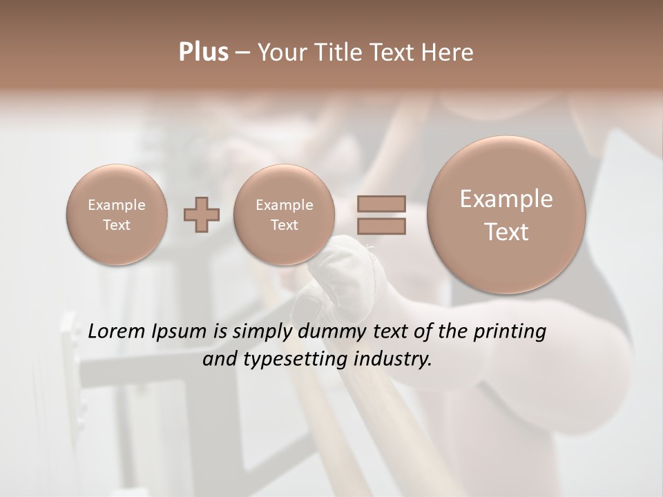 Ballet Shoe Studio Dance Class PowerPoint Template