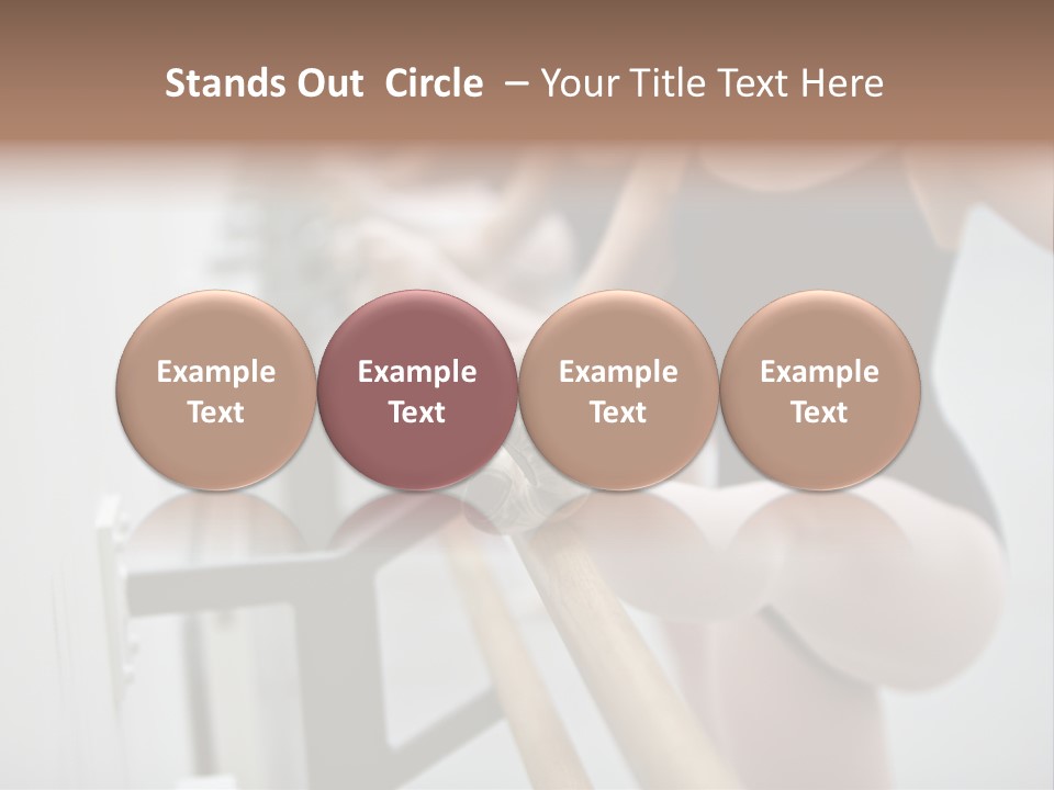 Ballet Shoe Studio Dance Class PowerPoint Template