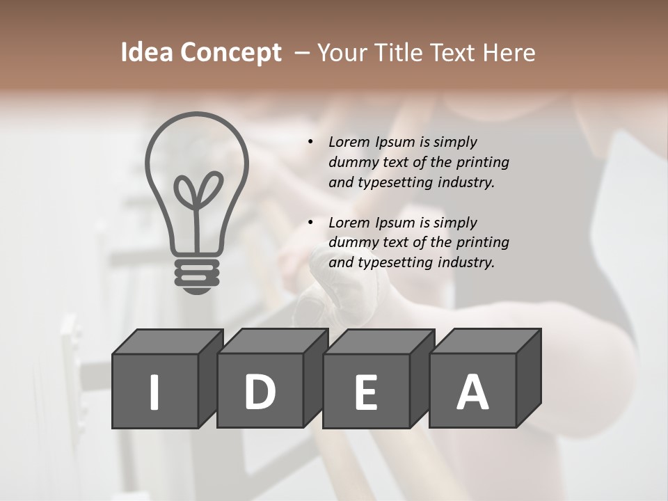 Ballet Shoe Studio Dance Class PowerPoint Template