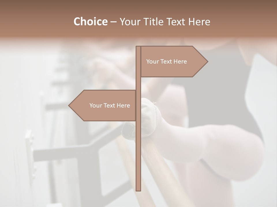 Ballet Shoe Studio Dance Class PowerPoint Template