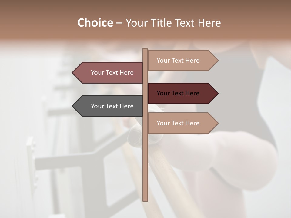 Ballet Shoe Studio Dance Class PowerPoint Template