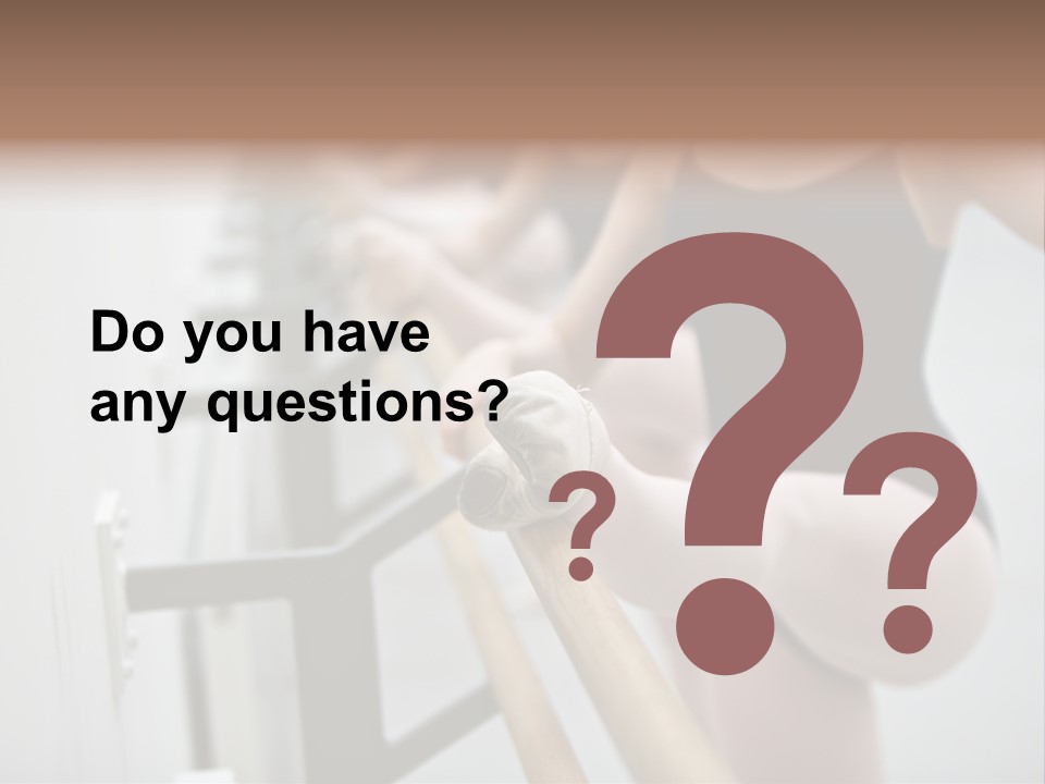 Ballet Shoe Studio Dance Class PowerPoint Template