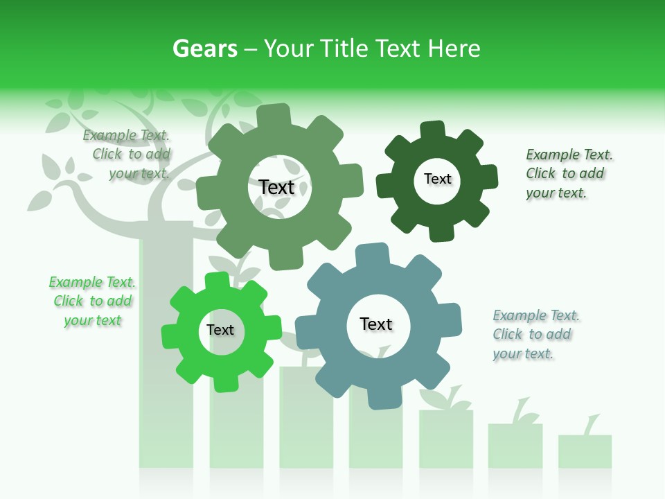 Cartoon People Exercise Young PowerPoint Template