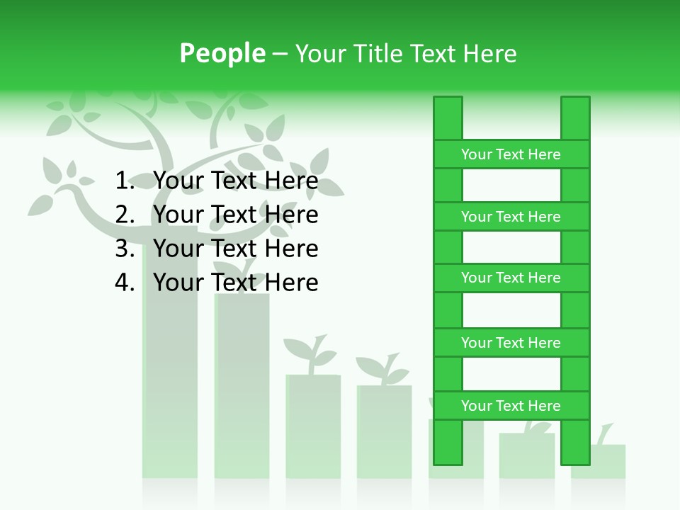 Cartoon People Exercise Young PowerPoint Template